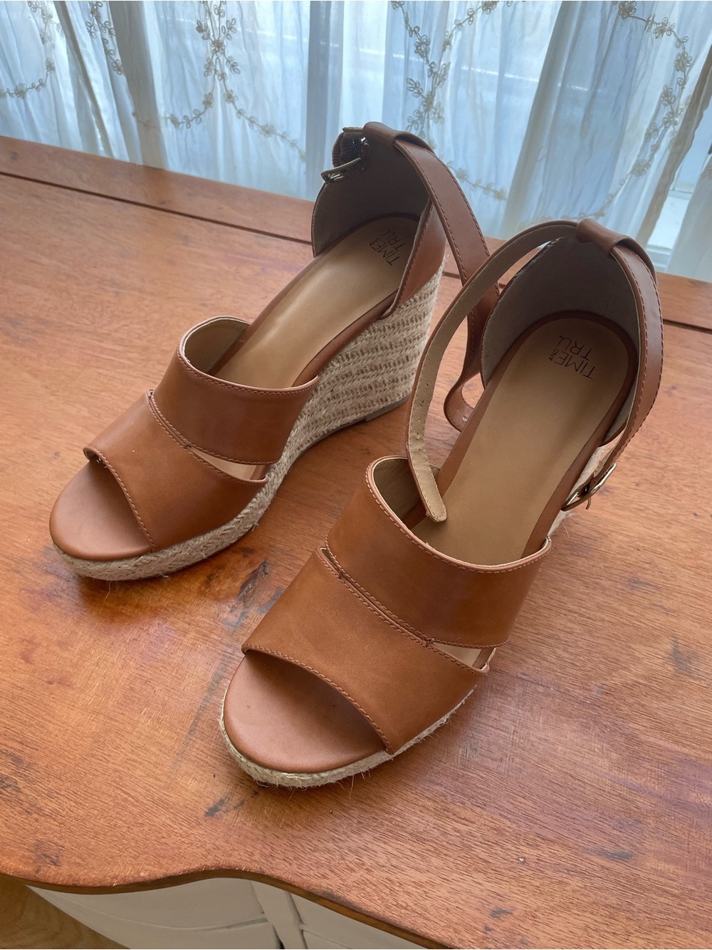 Brown 4” Espadrille Sandals-Size 10